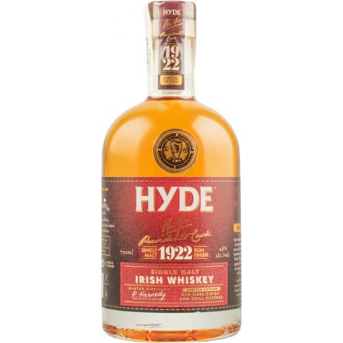 Віскі "Hyde №4 Single Malt Rum cask" 0,7л 46% (Ірландія, ТМ "Hyde")
