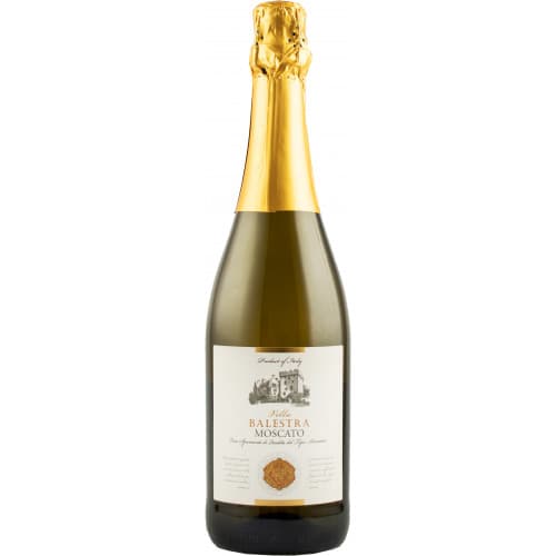 Вино ігристе "Moscato Spumante" біл.солод. 0,75л 7% (Італія, П'ємонт, ТМ "Villa Balestra")