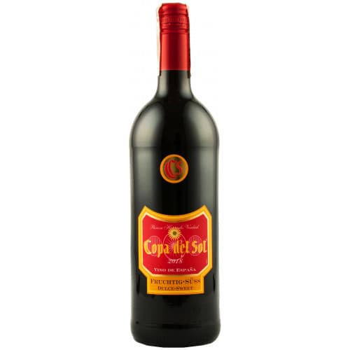 Вино "Copa del Sol fruchtig-süss rotwein" черв.н/сол 1л 9,5% (Іспанія, ТМ "Copa del Sol")