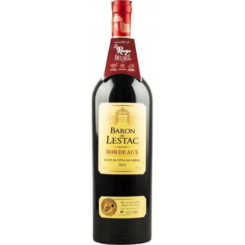 Вино "Bordeaux Baron de Lestac AOP" черв.сух 0,75л 14% (Франція, Бордо, ТМ "Baron de Lestac")