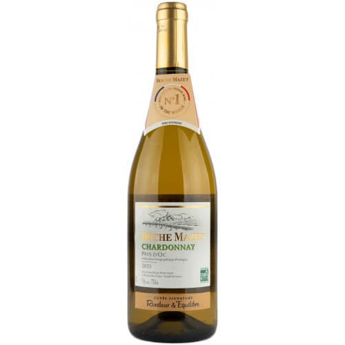 Вино "Chardonnay Pays D'oC IGP" біл.сух 0,75л 13% (Франція, Лангедок-Руссільон, ТМ "Roche Mazet")