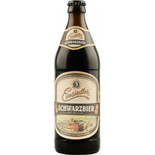 Пиво "Einsiedler Schwarzbier" 0,5л 5% скло (Німеччина, ТМ "Einsiedler")