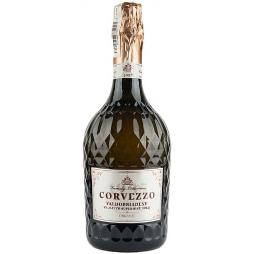Вино ігристе "Prosecco Valdobbiadene BIO Conegliano DOCG" бiл.брют 0,75л 11% (Італія, Вальдобб, ТМ "Corvezzo")