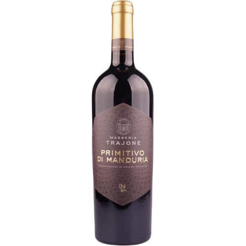 Вино "Primitivo Di Manduria DOP 2023/2024" черв.сух 0,75л 14% (Італія, Апулія, ТМ "Masseria Trajone")
