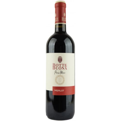 Вино "Merlot d'Italia" черв.н/сух 0,75л 12% (Італія, Эмілія - Романія, ТМ "Botte Buona")