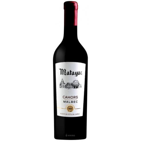 Вино "Cahors Malbec Cahors " черв.сух 0,75л 12% (Франція, Cahors, ТМ "Matayac")