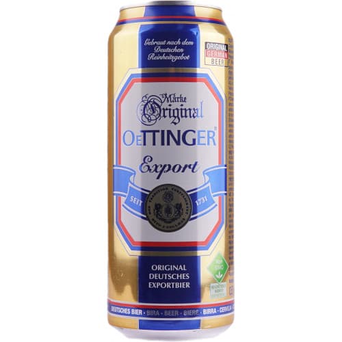 Пиво "Oettinger Export Lager" 0,5 л з/б 5,4% (Німеччина, TM "Oettinger")