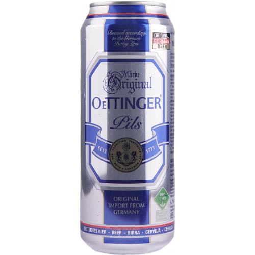 Пиво "Oettinger Export Pils" 0,5 л з/б 4,7% (Німеччина, TM "Oettinger")