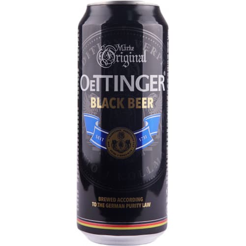 Пиво "Oettinger Black Beer" 0,5л з/б 4,9% (Німеччина, TM "Oettinger")