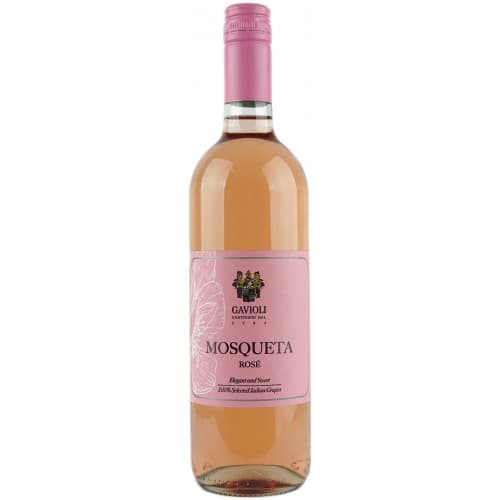 Вино "Mosqueta Gavioli Rose" 0,75л рож. напів/солод. 5% (Італія, Пьемонт, TM "Gavioli")