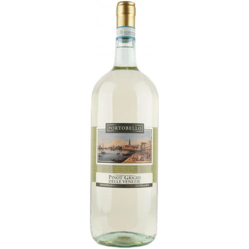 Вино тихе "Pinot Grigio delle Venezie DOC" 1,5л біл. сух. 12% (Італія, Венето, TM" Portobello")