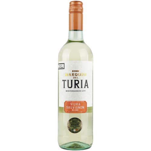 Вино "Viura-Sauvignon" біл.н/сол 0,75л 11% (Іспанія,Валенсія,TM "Marques Del Turia")