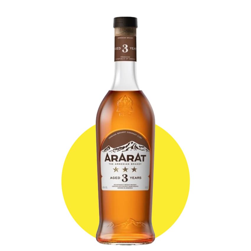 Бренді "Арарат" 0,5л 40% 3*