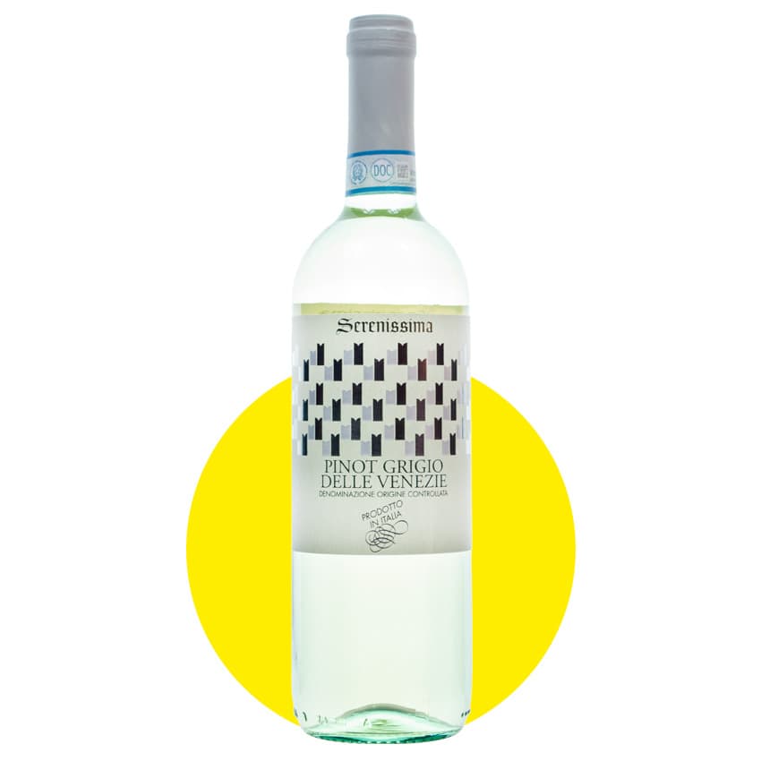 Вино "Serenissima Pinot Grigio Veneto" біле сухе 0,75л 12%