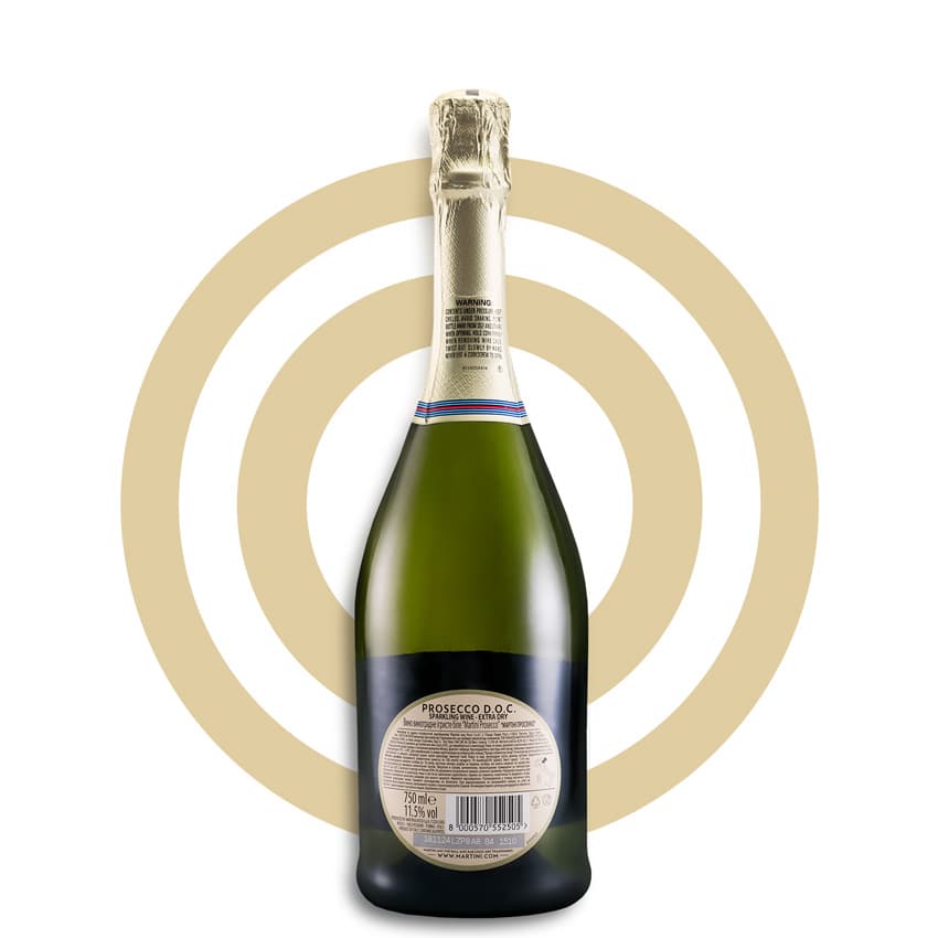 Вино ігристе "Martini Prosecco" біле екстра сухе 0,75л 11,5%