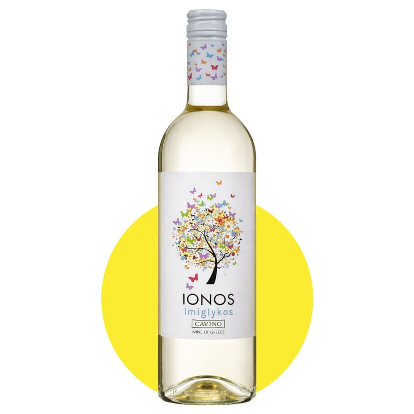 Вино "Cavino" IONOS imiglykos біле напівсолодке 0,75л 11,5%