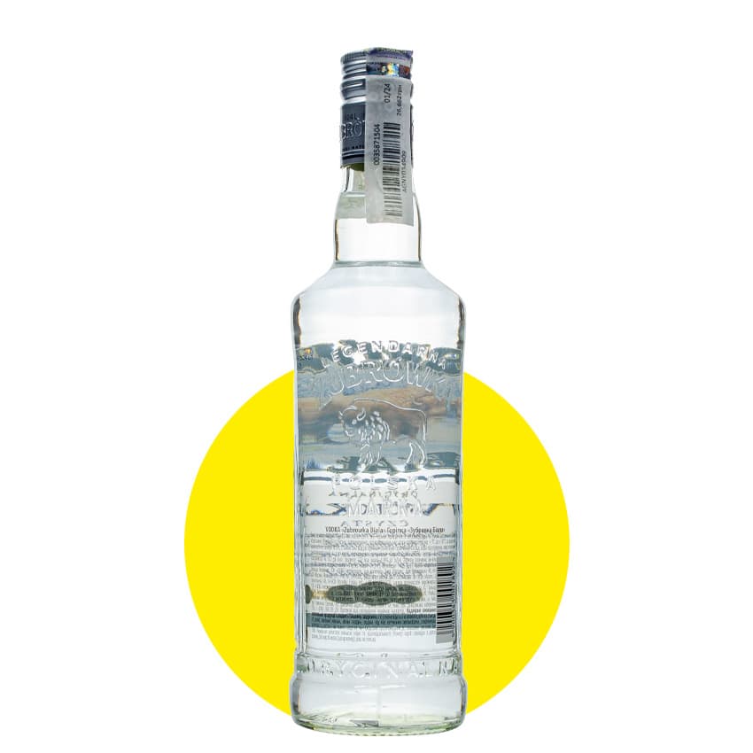 Горілка "Zubrowka Biala" 0,5л 40%