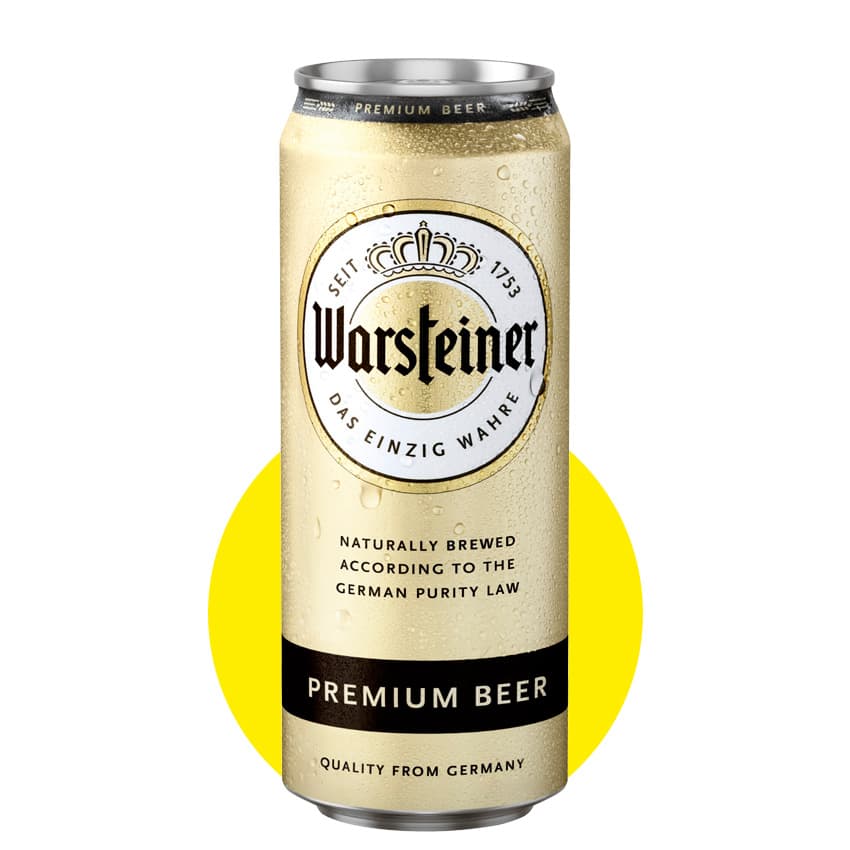 Пиво "Warsteiner Premium Verum" світле 0,5л 4,8% ж/б