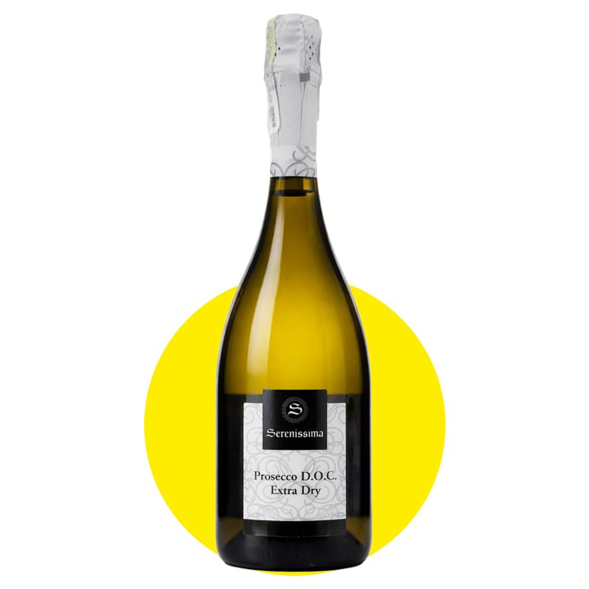 Вино ігристе "Serenissima Prosecco Spumante Extra dry" біле сухе 0,75л 11%