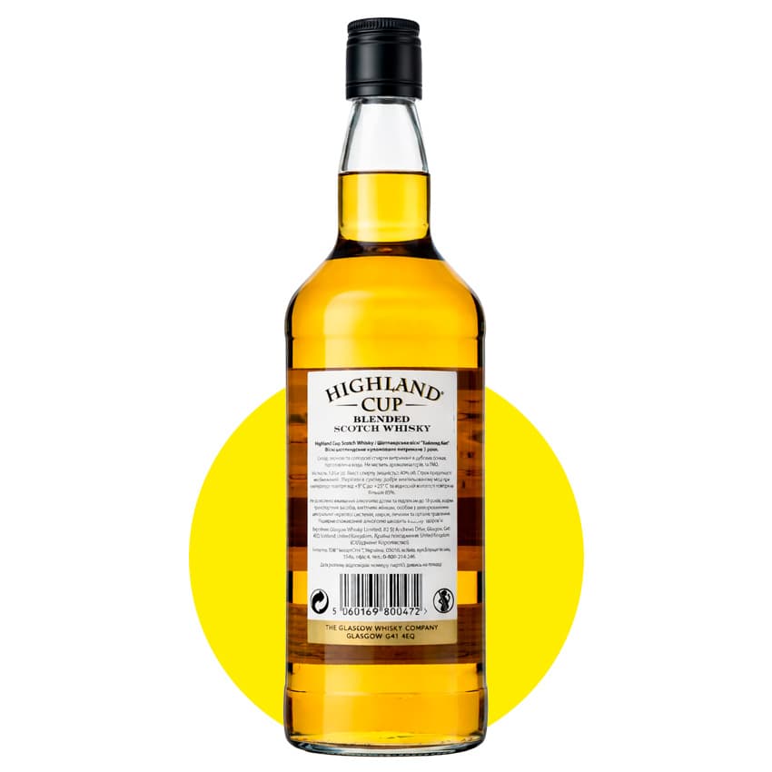 Віскі "Highland Cup Scotch Whisky" 1л 40%