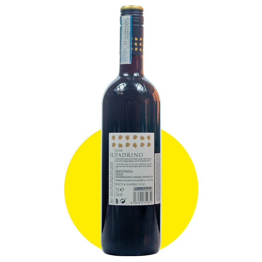 Вино "Il Padrino Nero D' Avola" червоне сухе 0,75л 13%