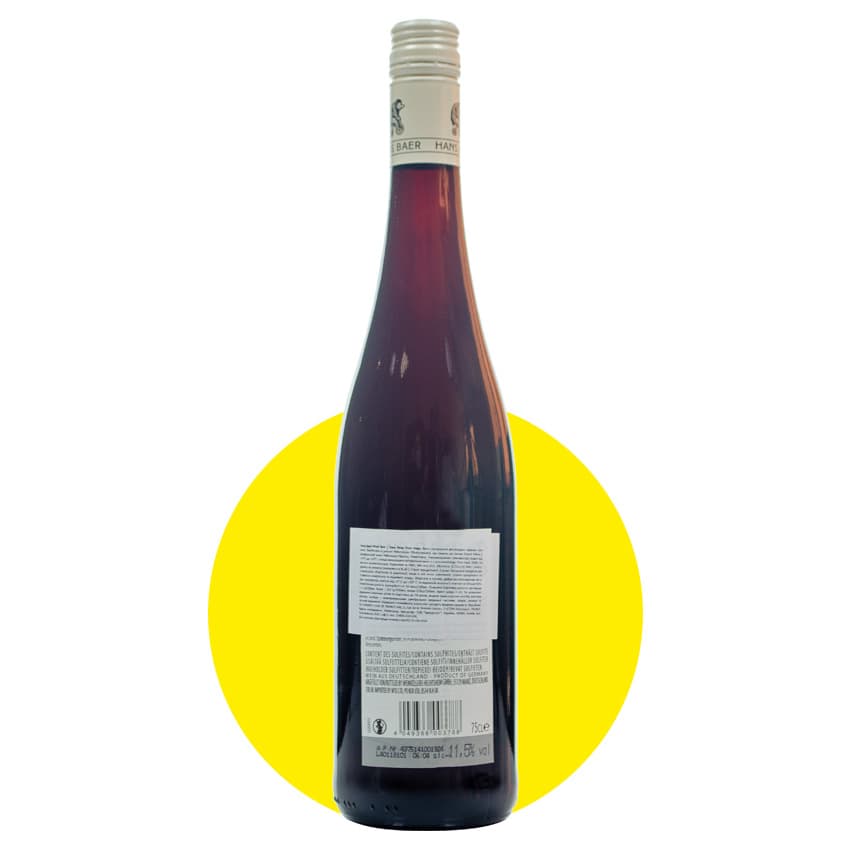 Вино "Hans Baer Pinot Noir Vis" червоне сухе 0,75л 11,5%