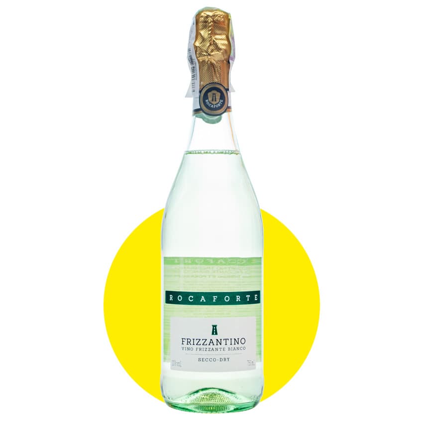 Вино ігристе "Rocaforte Frizzantino Trebbiano" біле сухе 0,75л 10%