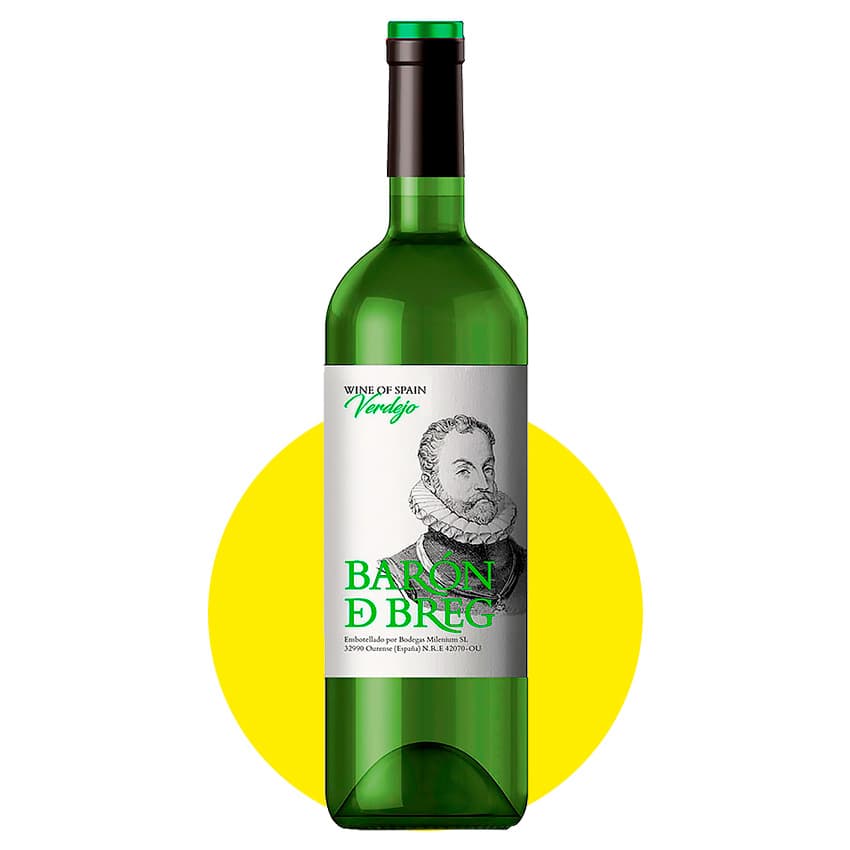 Вино "Baron de Breg Verdejo" біле сухе 0,75л 12%