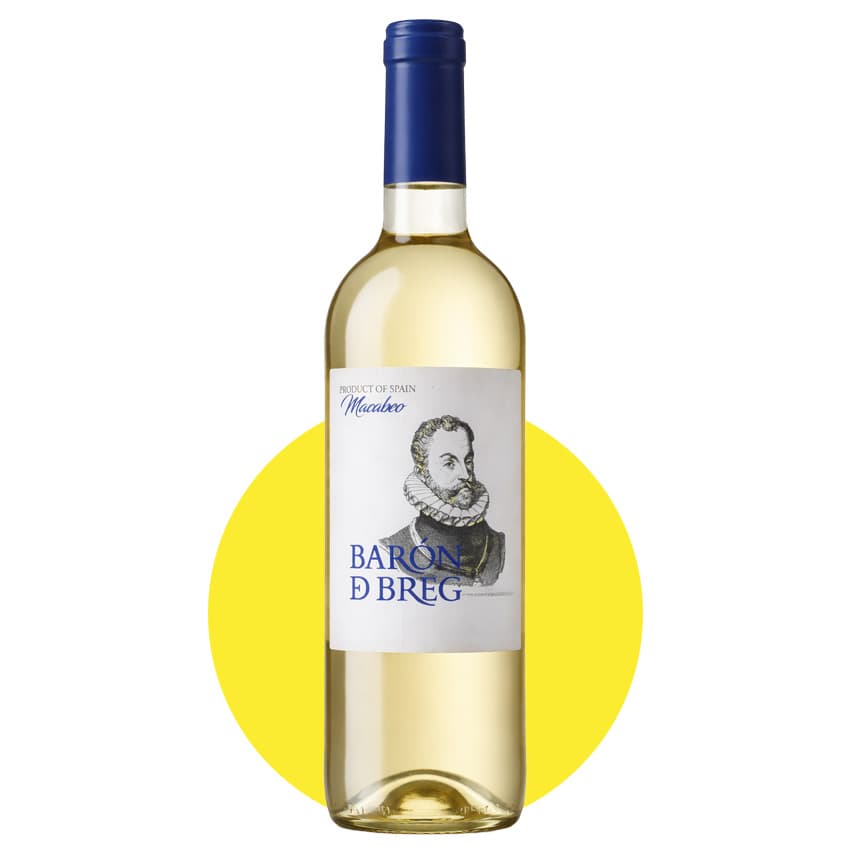 Вино "Baron de Breg Macabeo" біле сухе 0,75л 11,5%