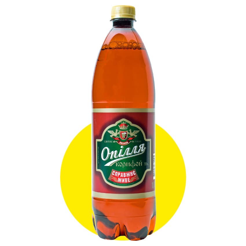Пиво "Опілля" Корифей світле 1,5л 4,2%