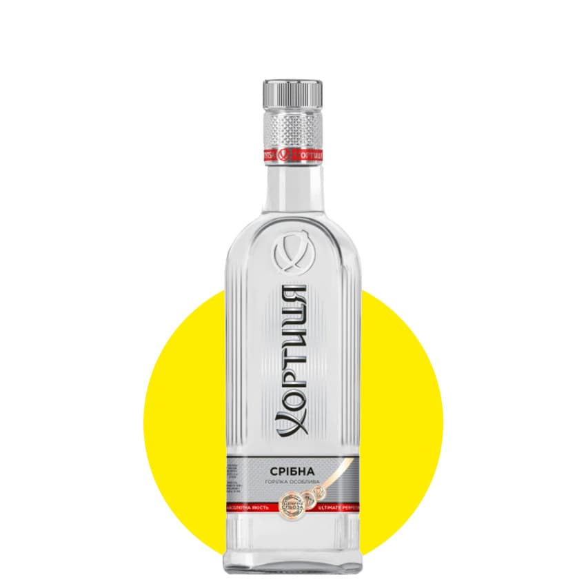 Горілка "Хортиця" Срібна прохолода 0,375л 40%