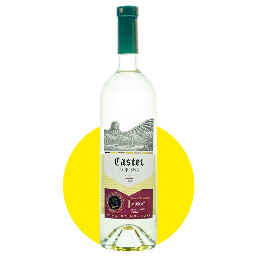 Вино "Castel Cojusna Muscat" біле напівсолодке 0,75л 11,5%