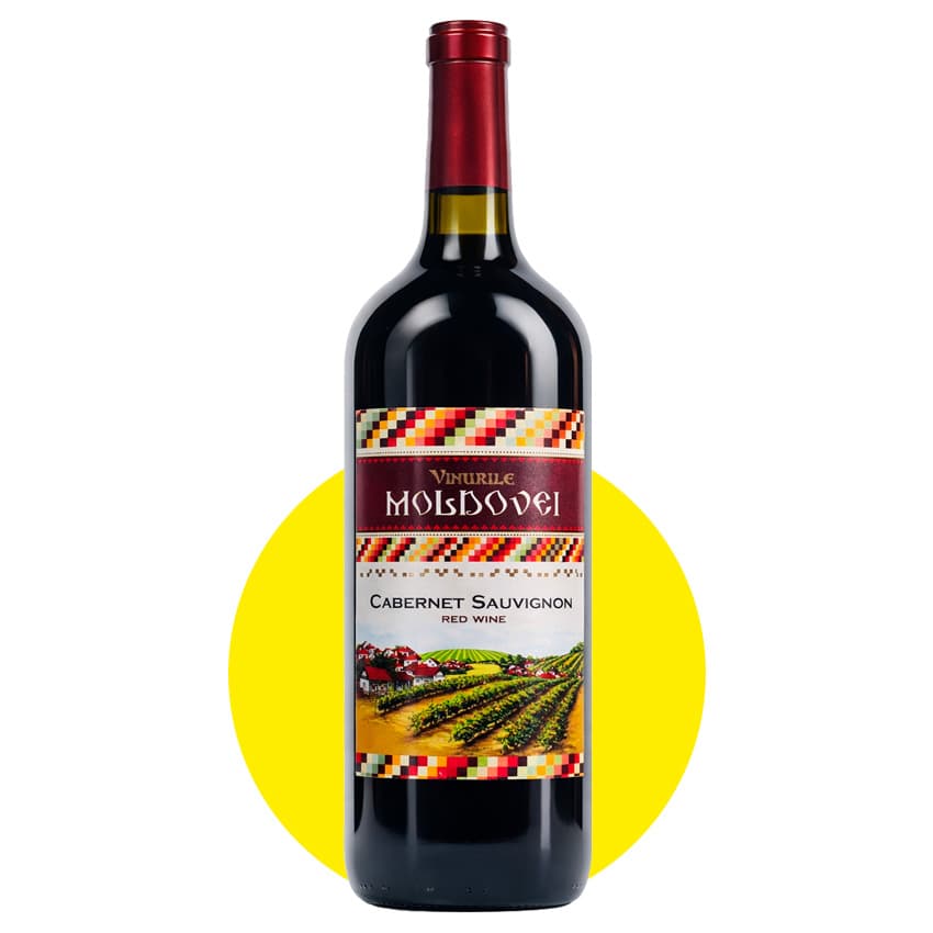 Вино "Moldovan Traditions Cabernet Sauvignon" червоне напівсухе 1,5л 12%