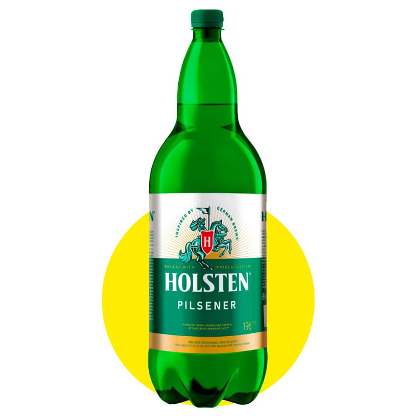 Пиво "Holsten Pilsener" світле 1,96л 4,7%