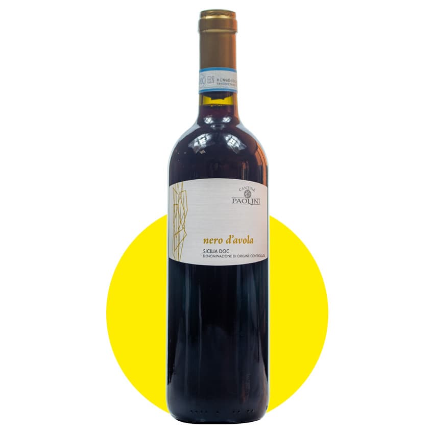 Вино "Cantine Paolini Zizza Nero d'Avola" червоне сухе 0,75л 12%
