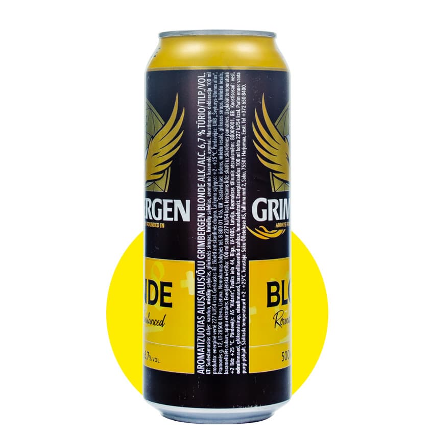 Пиво "Grimbergen Blonde" світле 0,5л 6,7% ж/б