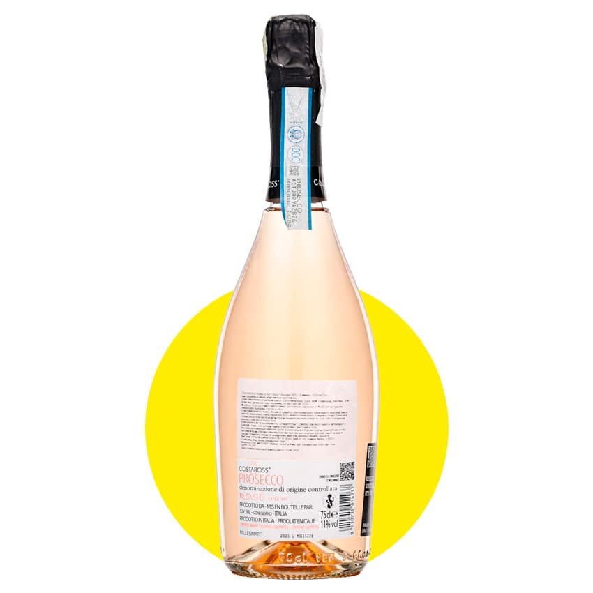 Вино ігристе "Costaross Prosecco Rose" рожеве сухе 0,75л 11%