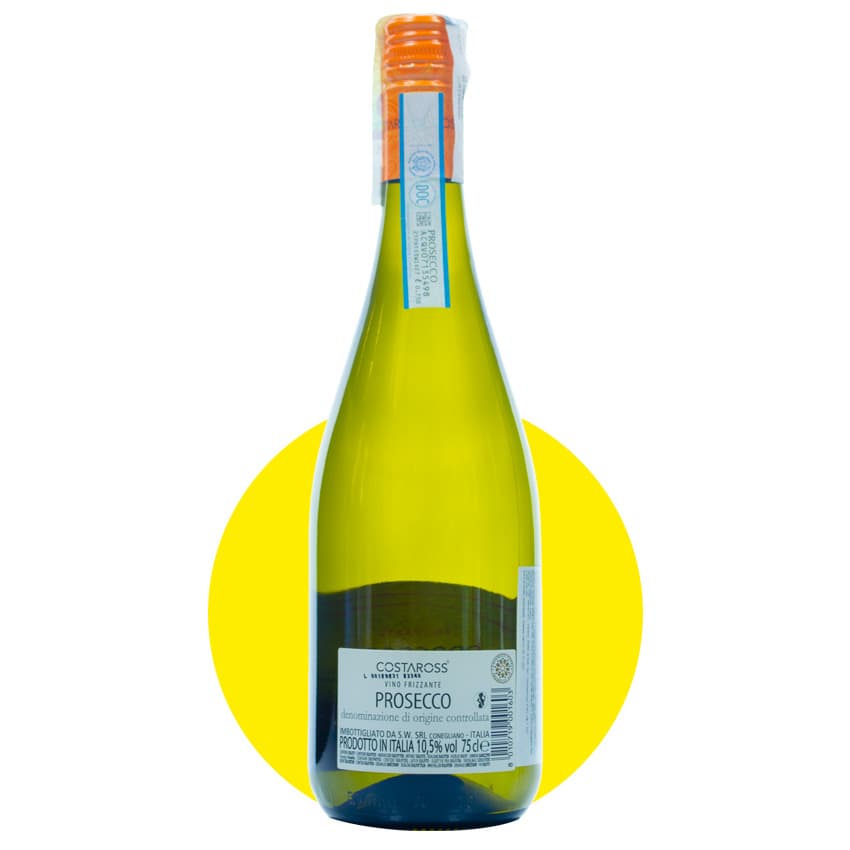 Вино напівігристе "Costaross Prosecco Frizzante" біле сухе 0,75л 10,5%