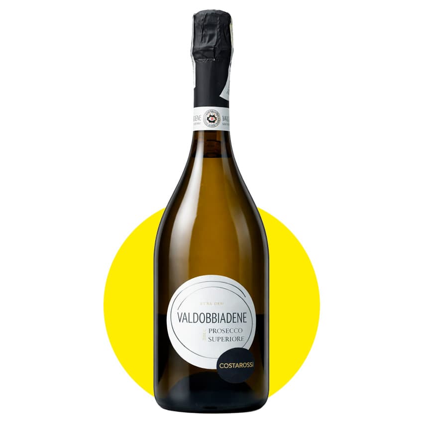 Вино ігристе "Costaross Valdobbiadene Prosecco Superiore" біле сухе 0,75л 11%