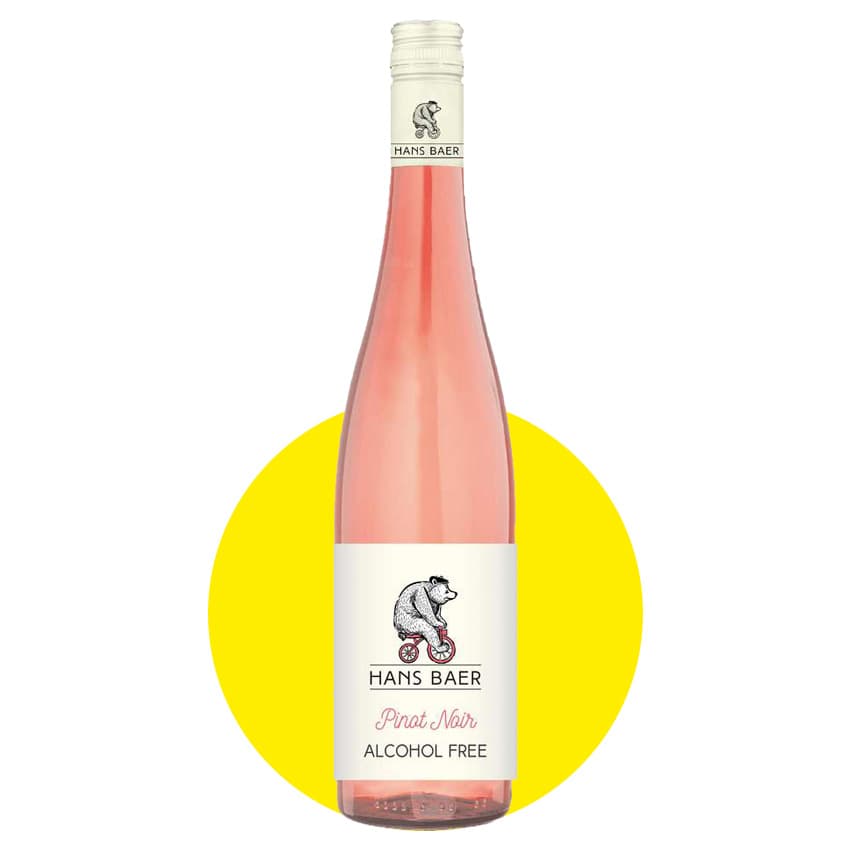 Вино безалкогольне "Hans Baer Pinot Noir Alcohol Free Rose" рожеве солодке 0,75л 0,1%