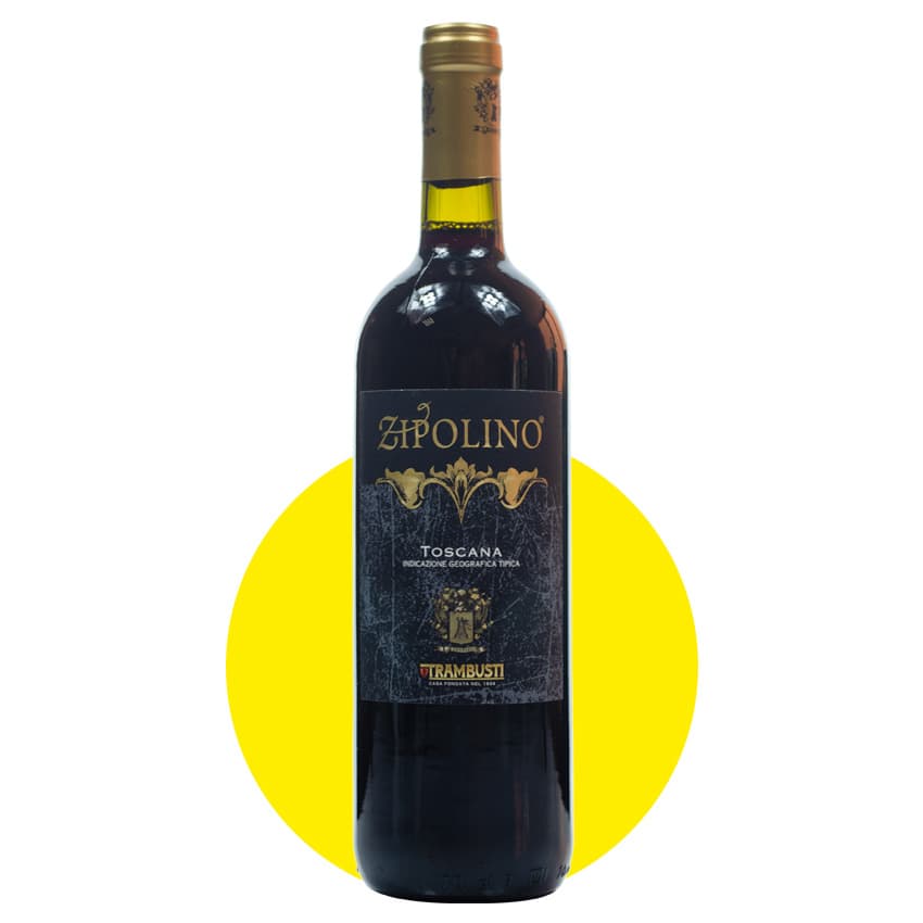Вино "Zipolino Rosso Toscana" червоне сухе 0,75л 12%