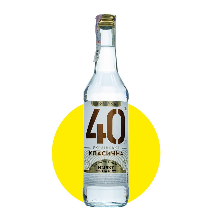 Горілка "Українська Класична" 0,5л 40%