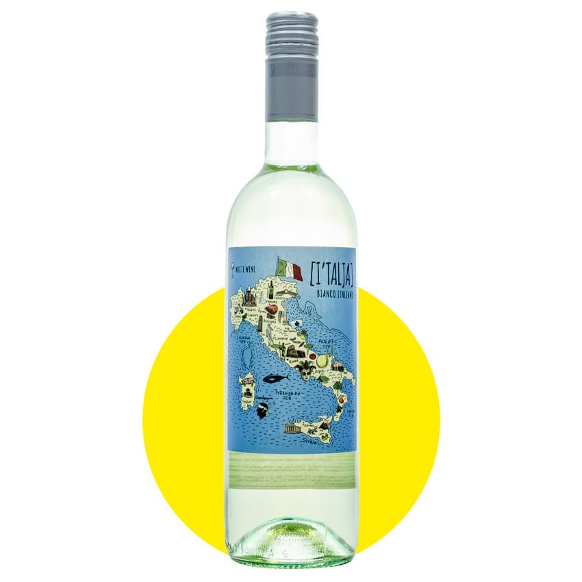 Вино "I’TALJA Bianco Italiano" біле сухе 0,75л 12%