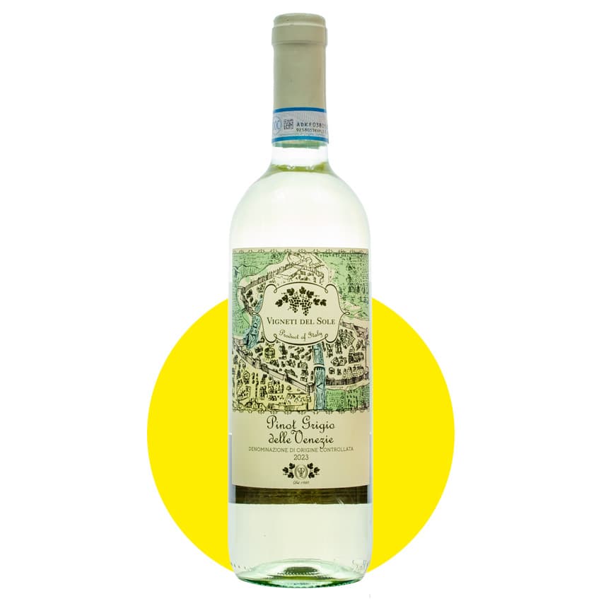 Вино "Vigneti del Sole Pinot Grigio" біле сухе 0,75л 12%