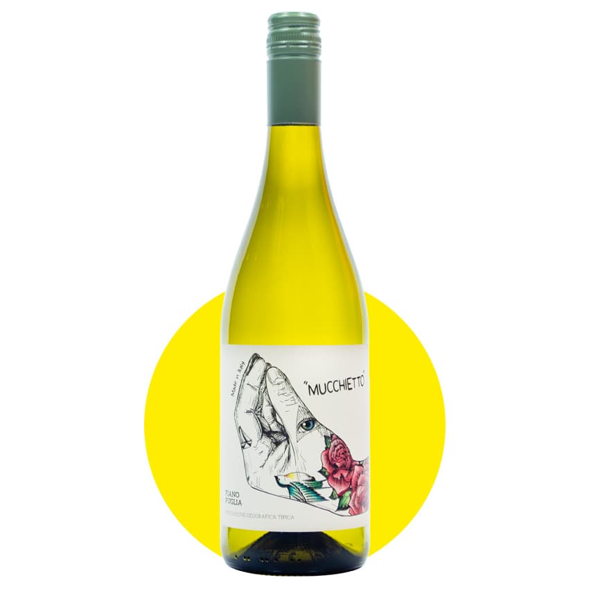 Вино "Mucchietto Fiano Puglia" біле сухе 0,75л 13%