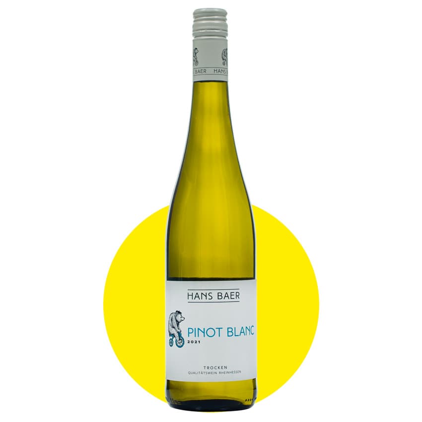 Вино "Hans Baer Pinot Blanc" біле сухе 0,75л 12,5%