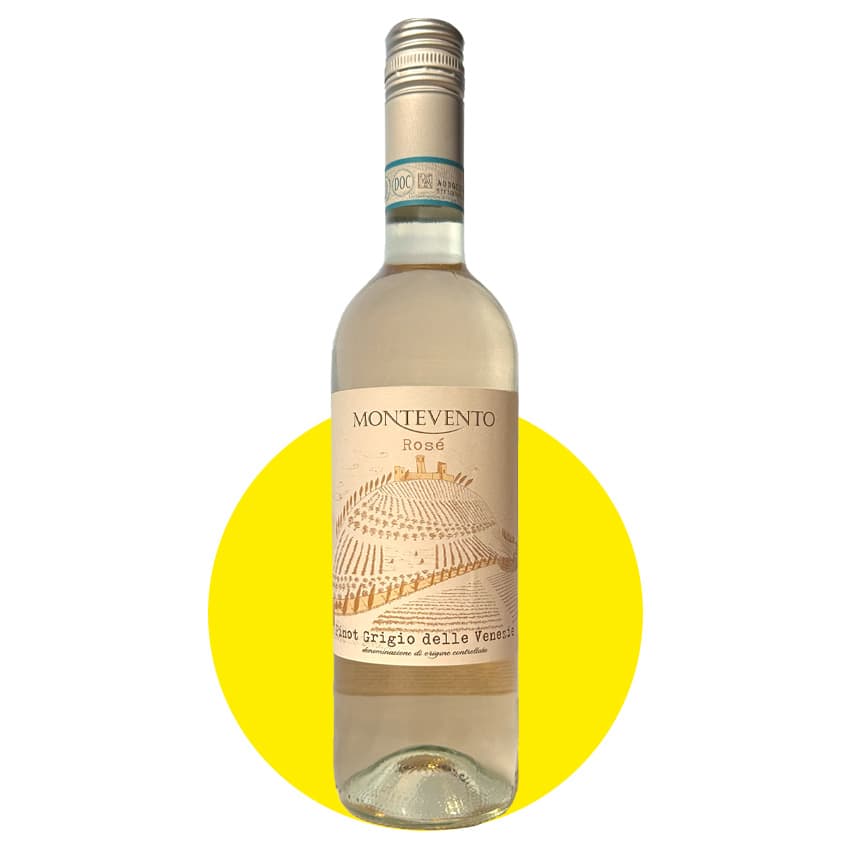 Вино "Montevento Pinot Grigio" рожеве напівсухе 0,75л 12%