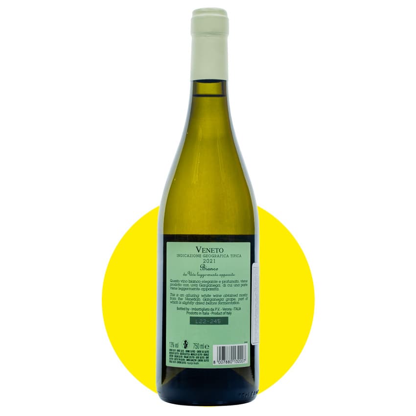 Вино "Vigneti Del Sole Apassimento Bianco" біле напівсухе 0,75л 13%