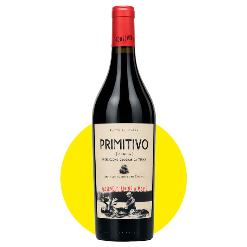 Вино "Roosevelt Riding A Moose Primitivo" червоне напівсухе 0,75л 14%
