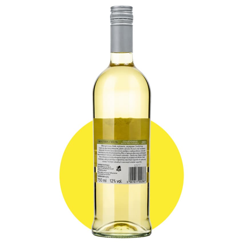Вино "Western Creek Chardonnay" біле сухе 0,75л 12%